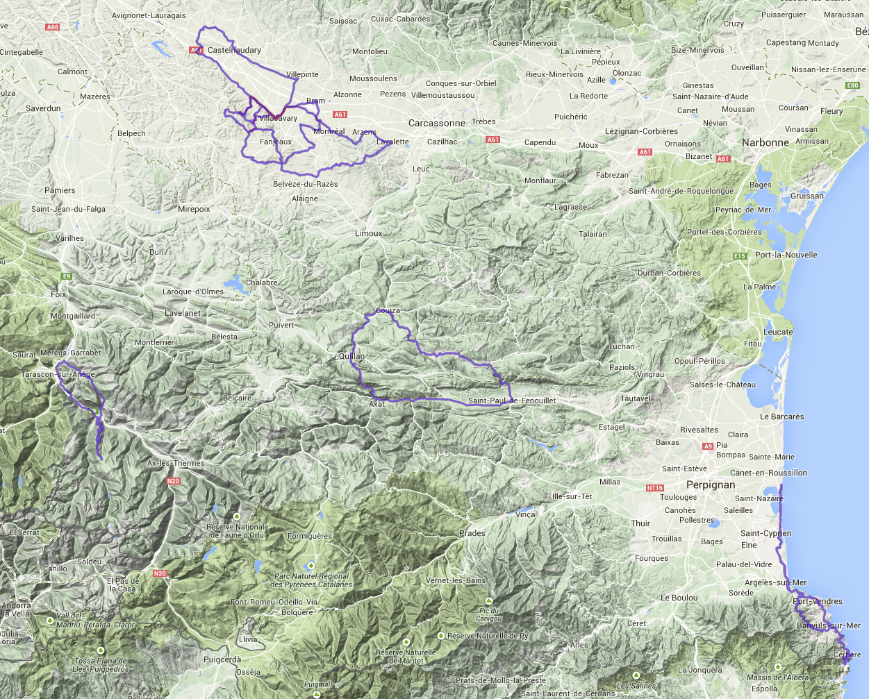 2014 France Cycling Heatmap